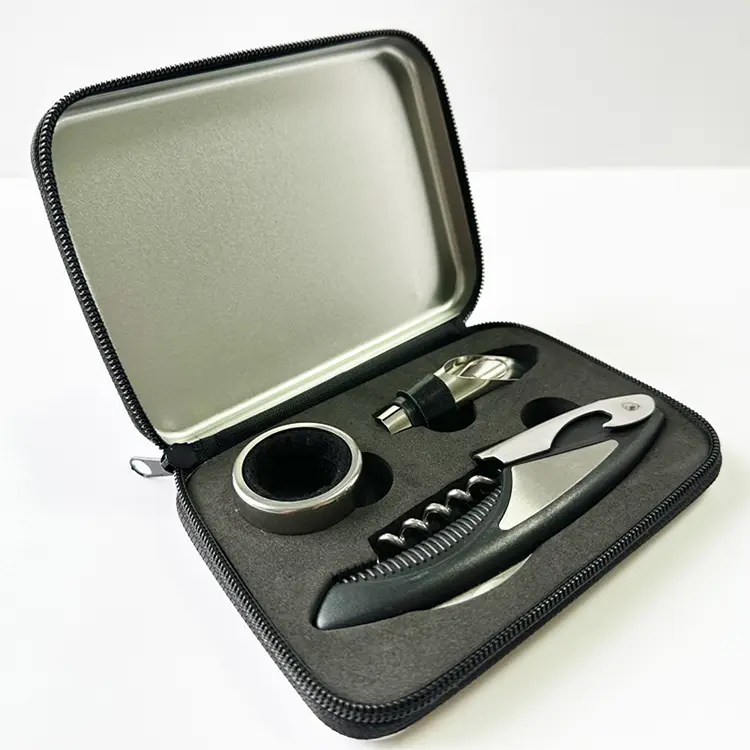 Zipper Style Tin Box Vin Set